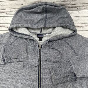 Patagonia Cloud Stack Hoody Gray Full Zip Sweatshirt Women's Small Workday Logo